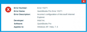 QuickBooks Error 15271