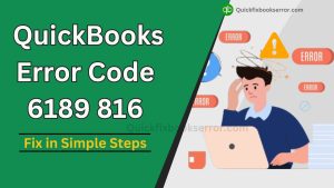 QuickBooks Error Code 6189 816