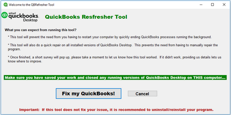 quickfixbookserror-QuickBooks Refresher Tool