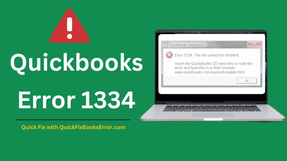 Quickbooks Error 1334