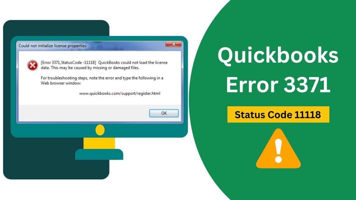 Quickbooks error 3371 status code 11118